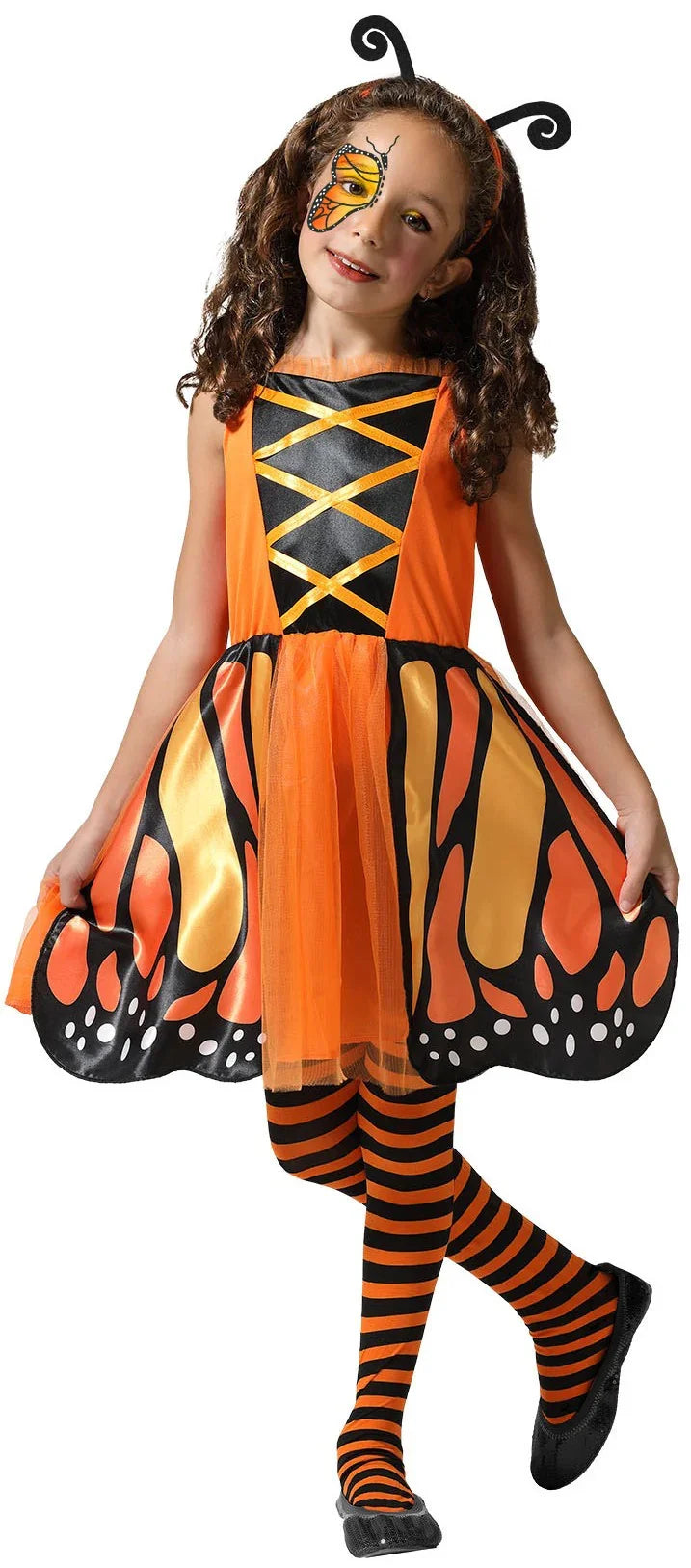 Disfraz de Mariposa Naranja para Niña Mariposa Atosa